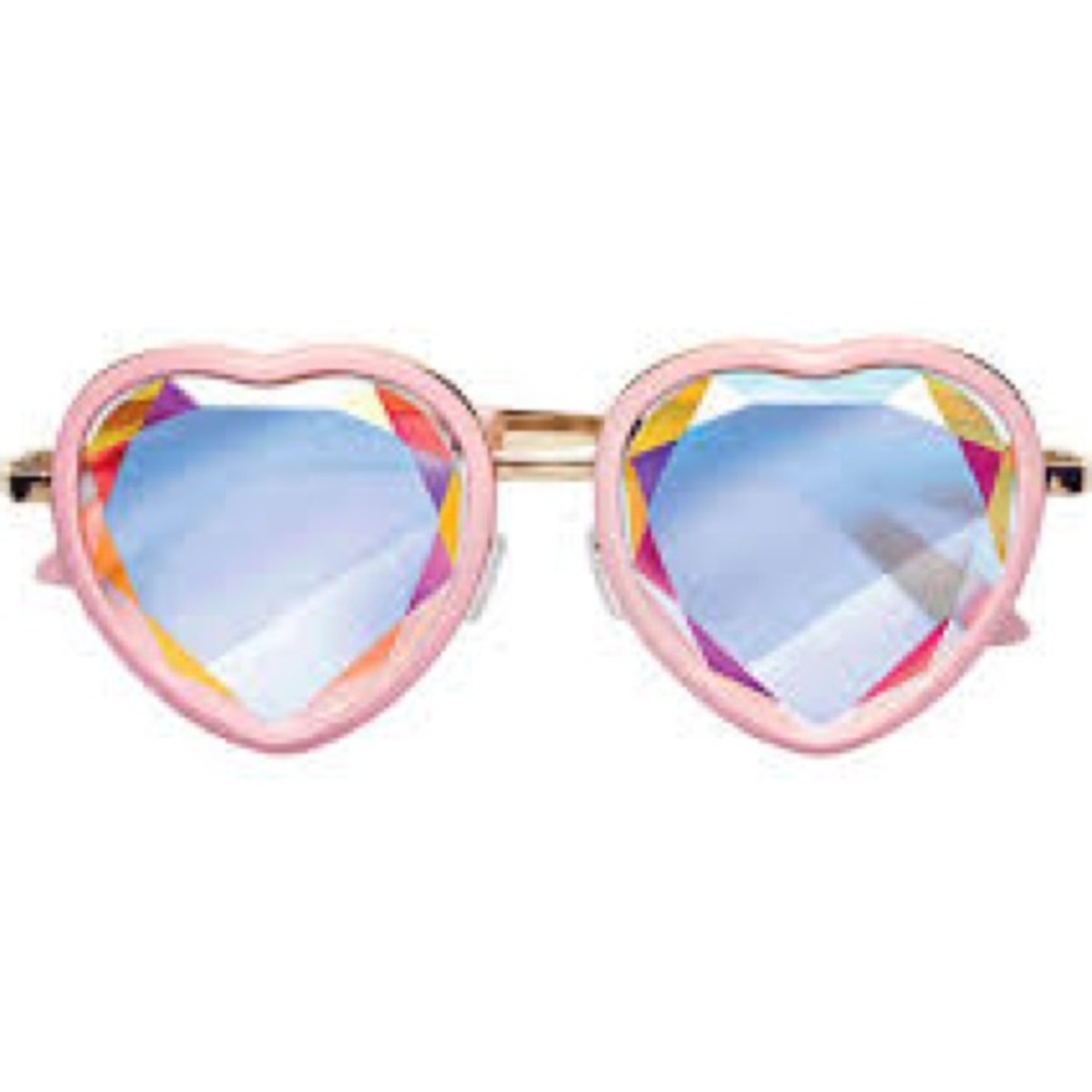 Holes x Too Faced Heart Prism Sunglasses